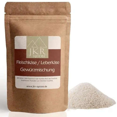 JKR Spices® Fleischkäse/Leberkäse Gewürzmischung 1000g | Leberkäse Gewürzmischung inkl. Kutterhilfsmittel mit Umrötung und Pökelsalz | Alles in einer Mischung | Im wiederverschließbaren Doypack