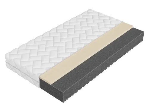 Mirjan24 Komfortschaummatratze 80x200 cm – H3, Weiß, Textil - Beidseitig verwendbare Matratze mit thermoelastischem Schaum für hohen Schlafkomfort. Der Bezug ist waschbar und sorgt für ein angenehmes Schlafklima. Ideal für erholsame Nächte.