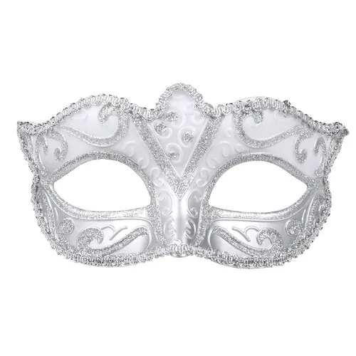 Augenmaske Venice felina silber Fasching Halloween Karneval Venedig