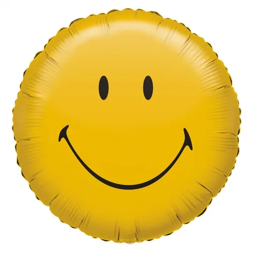 Folienballon Smiley Originals 43 cm in gelb von Amscan