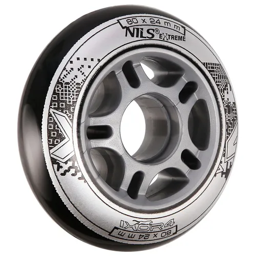 PU 80x24 82A CZARNE KÓŁKA (4 szt.) NILS EXTREME NILS EXTREME 5907695512175