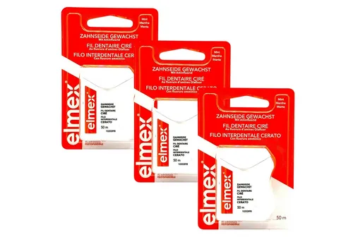 elmex Zahnseide 3x Elmex Zahnseide gewachst a 50m