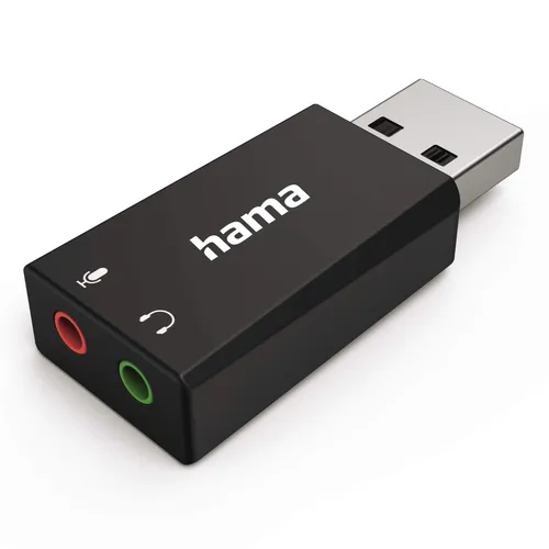 Hama USB Audio Adapter Soundkarte Stereo Extern DAC
