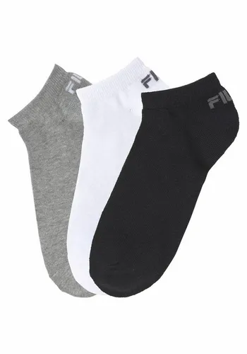Fila Socken UNISEX INVISIBLE PLAIN SOCKS (3-Paar) mit eingestricktem Logo an der Ferse