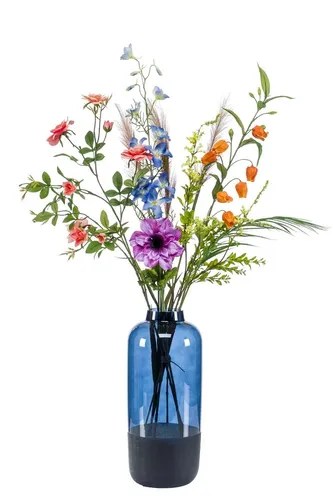 Kunstblumenstrauß Feme, bunt, 95cm - Dekorative Festtags-Deko - Bunter Kunstblumenstrauß von artplants, ideal für festliche Anlässe. Höhe 95 cm, sorgt für farbenfrohe Akzente in jedem Raum. Lieferung ohne Vase, perfekt für kreative Dekoration.