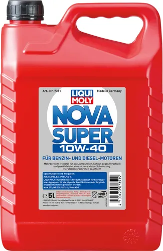 Liqui Moly Nova Super 10W-40 Leichtlaufmotoröl 5l von LIQUI MOLY