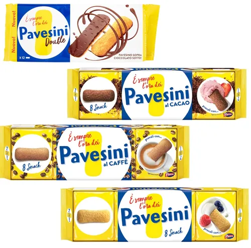 Barilla Pavesi Pavesini Double 60g + Originale Caffè & Cacao 200g