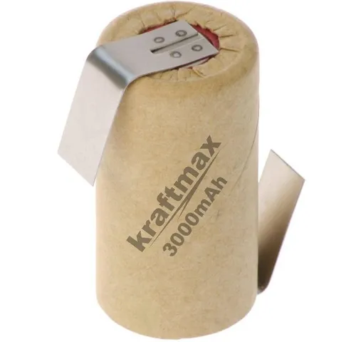 kraftmax 10x SUB-C Akku Zelle - 3000mAh - Batterien & Akkus, leistungsstarker 3000mAh NiMH Akku mit Z-Form Lötfahne für einfache Installation und hohe Energieeffizienz.