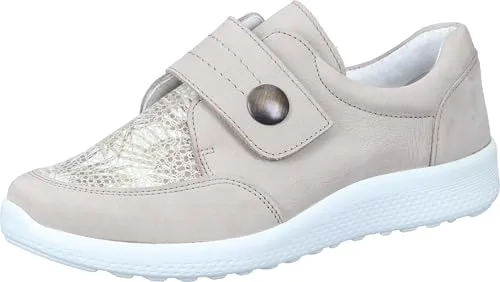 Comfortabel Slipper - Bequeme Slipper aus beigem Leder, Weite H für optimalen Tragekomfort, ideal für jeden Anlass.