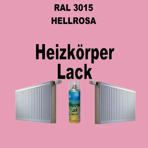 Heizkörperlack Spray RAL 3015 HELLROSA 400 ml