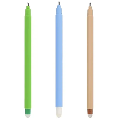 QRKPVHD Set mit Tier Gel-Radierstiften - Temperaturempfindlich, Kugel am Ende der Tinte ohne das Blatt zu verbrauchen Spitzendurchmesser 0,7 mm (Giraffe Einhorn Biene)