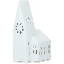räder Zuhause Lichthaus Kirche Porzellan - Kerzenständer | Charmantes Porzellan-Lichthaus in Kirchenform, ideal für stimmungsvolle Teelicht-Dekoration und Wohlfühlatmosphäre. Perfekt zum Verschenken oder für Ihr Zuhause!