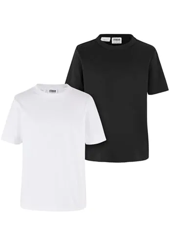Urban Classics Kinder T-Shirt Boys Organic Basic Tee 2-Pack, 2er Pack T-Shirt für Jungen, Bio-Baumwolle, erhältlich in vielen Farben, Größen 110/116-158/164