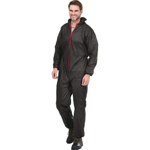 Overall Maleranzug Einweganzug Schutzbekleidung Schutzanzug Schwarz Gr. M - XXXL