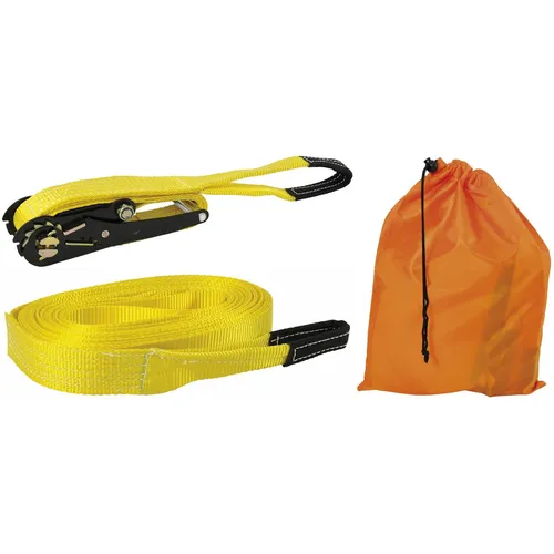 EDUPLAY 170-169 Slackline, 15 m lang, gelb, 3-teilig von EDUPLAY