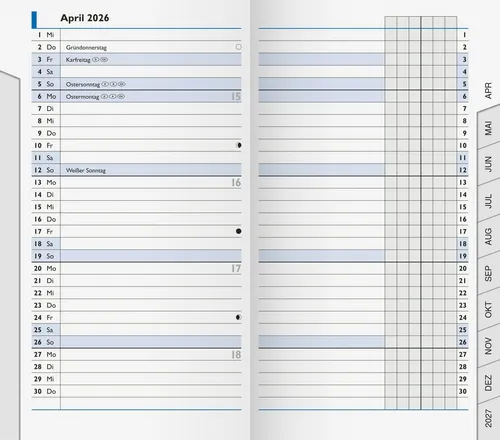 Taschenkalender von BRUNNEN