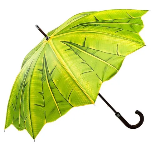 Luckyweather not just any other day Stockregenschirm Regenschirm Motiv PALME Holzstock