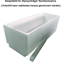 HAK Badewanne MARLENE mit Füßen, 200x90x48 cm - Sanitäranlagen & Zubehör: Genießen Sie luxuriöse Entspannung in der modernen Badewanne Marlene mit großzügigem Innenraum und eleganter, flacher Ablaufabdeckung - perfekt für romantische Bäder zu zweit.