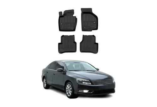 OMAC Premium Auto-Fußmatten für VW Passat B7 (2010-2015) - Premium TPE-Fußmatten mit perfekter Passform für VW Passat B7. Wasserdicht, geruchlos und mit Anti-Rutsch-Technologie für sicheren Halt. Einfach zu installieren und leicht zu reinigen – der ideale Schutz für Ihr Fahrzeug.