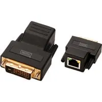 DIGITUS DVI Extender Set - Sender und Empfänger, bis zu 70 m Reichweite, unterstützt 1920x1200 Pixel ohne externe Stromversorgung