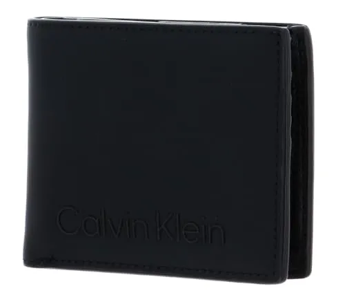 Calvin Klein Rubberized Bifold 5CC W/Coin CK Black von Calvin Klein