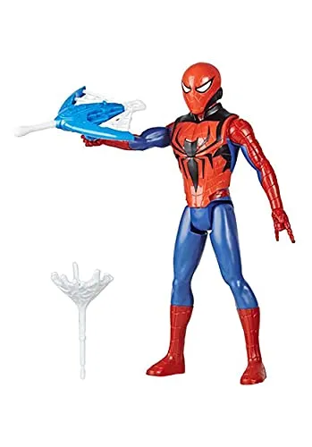 Hasbro Marvel E7344 Titan Hero Serie - 30 cm Spider-Man Action-Figur, mit Blast Gear Starter und Projektilen, ideal für Fans ab 4 Jahren