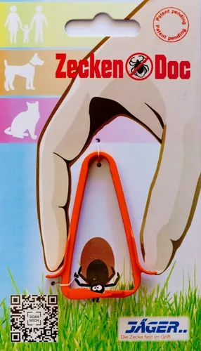 Zeckenzange ZeckenDoc für Hund Katze Mensch Pferd Kinder Zeckenpinzette Zange