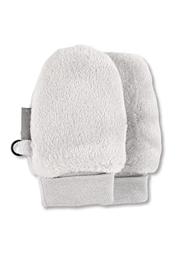 Sterntaler Fäustling ohne Daumen, gefüttert mit Microfleece, mit Bündchen - unisex Accessoires für Babys & Kleinkinder - warm und bequem - hellgrau, Gr. 1