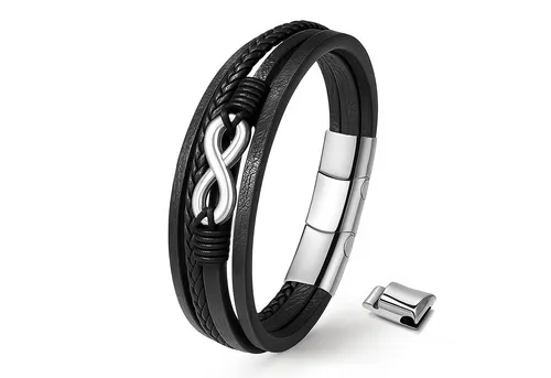 UNIQAL Unendlichkeit Leder Armband