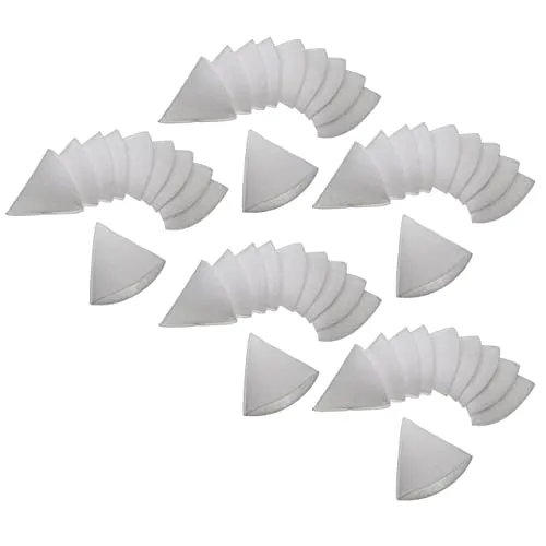 vhbw 50x Kegelfilter für Lüftungsanlage z.B. kompatibel mit Zehnder - Abluftfilter G4, DN 100 Weiß