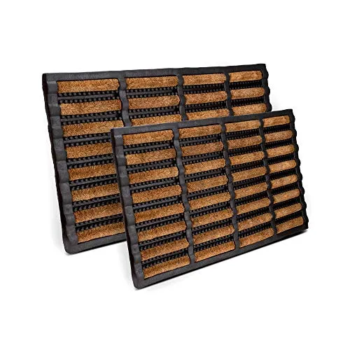Entrando Kokos Fußmatte 40x60 cm – Wetterfeste Schmutzfangmatte für Balkon & Flur - Kompakte Fußmatte aus Kokosfaser und Gummi, ideal für kleine Eingänge. Rutschfest und leicht zu reinigen, perfekt für Wohnungen und Ferienhäuser.