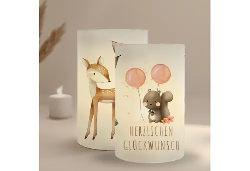 MeinBaby123® Papierdekoration 10 Kindergeburtstag Windlichthüllen, Teelicht Banderolen, Kindergeburtstag Deko, Party Deko Mädchen, Party Deko Jungs