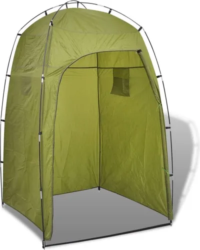 vidaXL Duschzelt Umkleidezelt WC Toilettenzelt - Praktisches Duschzelt für Camping und öffentliche Orte, bietet Privatsphäre und Stabilität durch Glasfaserstangen, mit Reißverschlusstür und Innenfächern für Komfort.