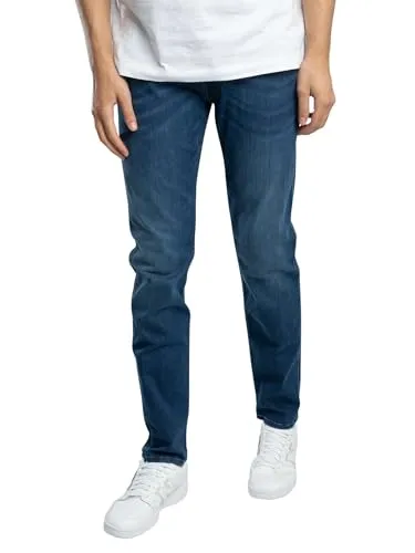 Replay Anbass Slim Fit Jeans Blau 33/32 für Herren - Hochwertige Jeans in Dunkelblau mit Slim-Fit Passform und Power Stretch für optimalen Tragekomfort. Ideal für legere und elegante Anlässe.