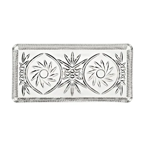 Hochwertige Servierplatte / Kuchenplatte in weiß von Cristalica