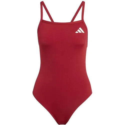 ADIDAS Damen Badeanzug mit V-förmigem Rücken - Entdecke den adidas Badeanzug mit schmalen Trägern, der dir optimale Bewegungsfreiheit beim Schwimmen bietet. Hergestellt aus strapazierfähigem Material für langanhaltenden Spaß im Wasser.