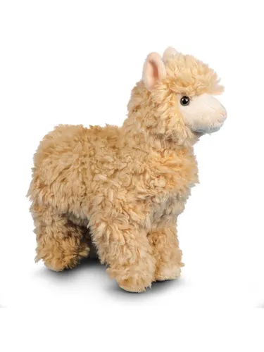 Tobar Animigos 37254 Plüschtier Alpaka - Kissen, kuschelig weiches Alpaka mit realistischer Optik und Infoblatt zur Lebensweise, ideal zum Spielen und Kuscheln, ca. 25 cm groß.