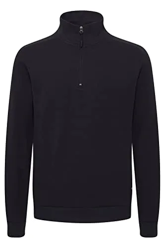 Indicode IDNadol Troyer Herren Sweatshirt Pullover Sweater Troyer, Größe:3XL, Farbe:Black (999)