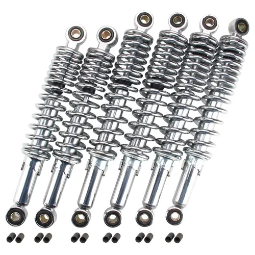 DEZENT Tieferlegung SET 6 Stoßdämpfer chrom 2x 280mm + 4x 310mm für Simson DUO