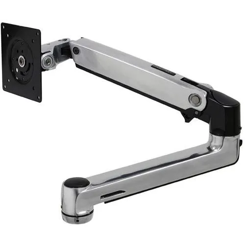 ERGOTRON 97-940-026 LX Dual Stacking Arm - Dual-Monitor-Ständer für optimale Platznutzung, silberfarben und erweiterbar