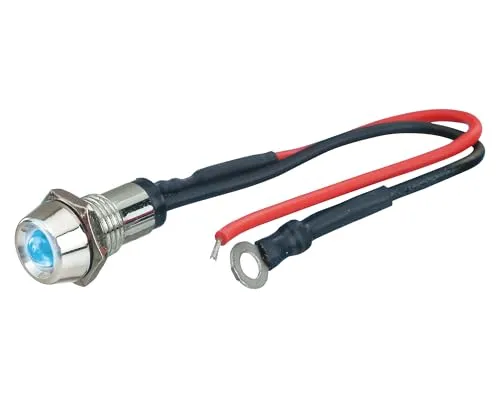 Foliatec LED Control Light silber Kontrolllampe Signallampe Ø = 10mm, eisblau