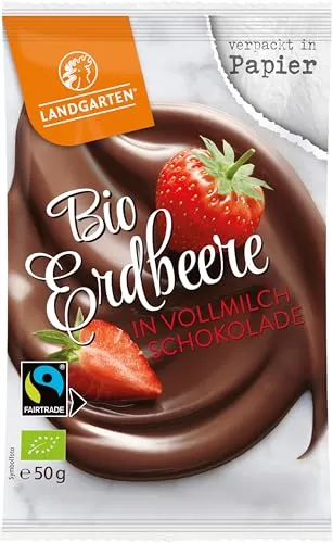 Bio FT Erdbeere in Vollmilch-Schokolade 50g 2 x 50 g