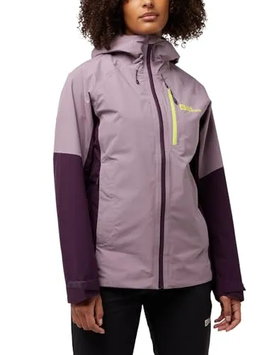 Jack Wolfskin Damen Eagle Peak 2l Jacke (Größe M, lila) - Funktionsjacken - Robuste und wasserdichte 2-Lagen-Jacke mit exzellenter Atmungsaktivität, ideal für vielseitige Outdoor-Abenteuer.