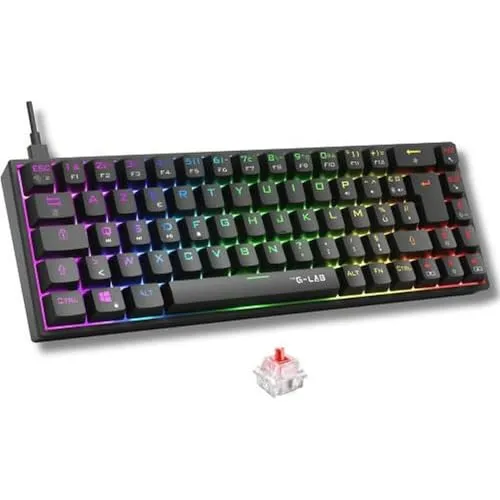 The G-Lab Keyz Titanium, mechanische 65% Gaming-Tastatur