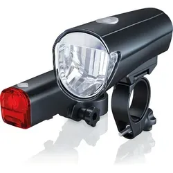 Aplic Fahrradlampen Set LED, Fahrradlicht, Frontleuchte, Rückleuchte, Fahrradbeleuchtung mit Front & Rücklicht, StVZO zugelassen, batteriebetrieb...