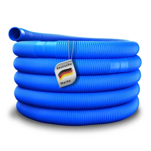 Poolschlauch blau Ø innen 32mm Länge 110 cm PE Pool Reinigung Sandfilter Praher