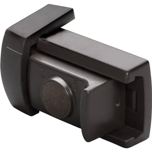 Burg Wächter Tür- und Fensterriegel, Einbruchschutz für Fenster und Türen, Beidseitig verwendbar, WinSafe WR 60, Braun, Winsafe WR 60 BR SB, Graubraun, 45 x 80 x 34 (HxBxT)