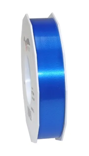 C.E. PATTBERG Geschenkband royalblau, 91 Meter Ringelband 25 mm zum Basteln, Dekorieren & Verpacken von Geschenken zu jedem Anlass