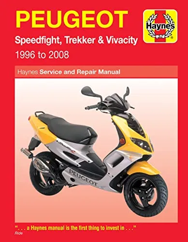 Peugeot Speedfight, Trekker & Vivacity Scooters ('96 To '08) - Fachbuch für Scooter-Enthusiasten, bietet umfassende Informationen und Tipps zur Wartung und Reparatur.