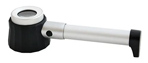 Alu LED-Aufsetzlupe, Vergrößerung 10x